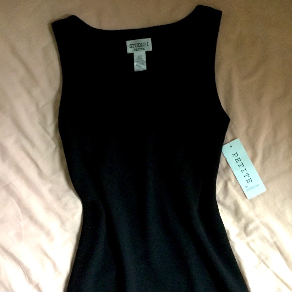 Studio I Petite Black Flare Dress